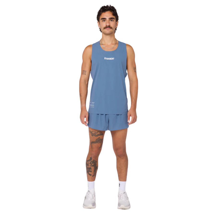 BanditRunning_Vento_Performance Singlet_Steel Blue_Front2