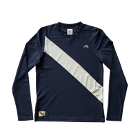TRACKSMITH WOMEN'S VAN CORTLANDT LONG SLEEVE TEE - NAVY / IVORY
