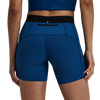 Bandit Running Women's Striped Cadence™ 5" Compression Shorts - Ink Blue / Aegean