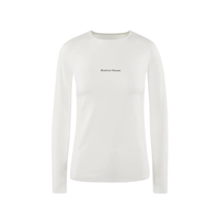 District Vision Women's Lightweight Long Sleeve Fitted Tee - Lunar White