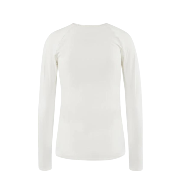 District Vision Women's Lightweight Long Sleeve Fitted Tee - Lunar White