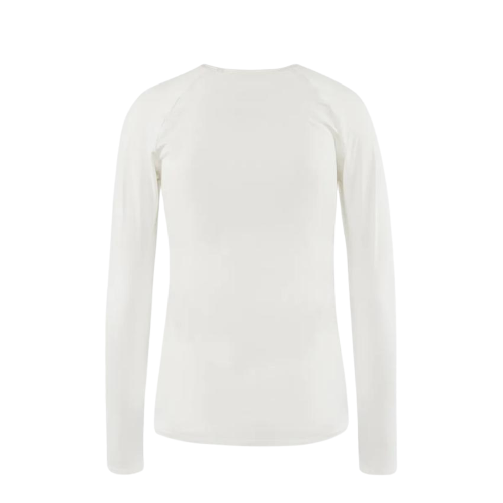 District Vision Women's Lightweight Long Sleeve Fitted Tee - Lunar White