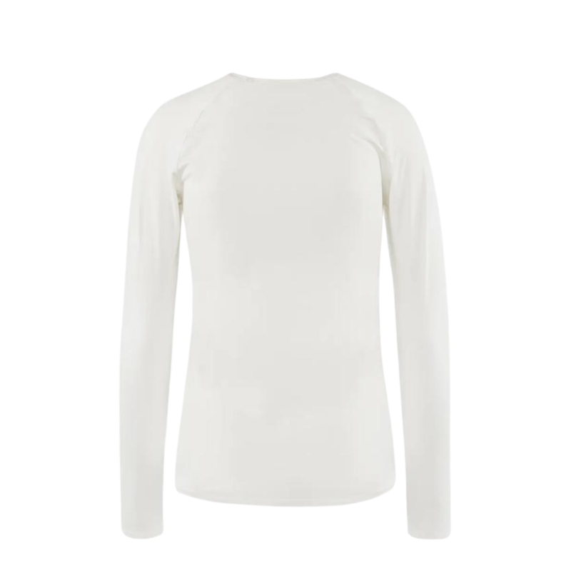 District Vision Women's Lightweight Long Sleeve Fitted Tee - Lunar White