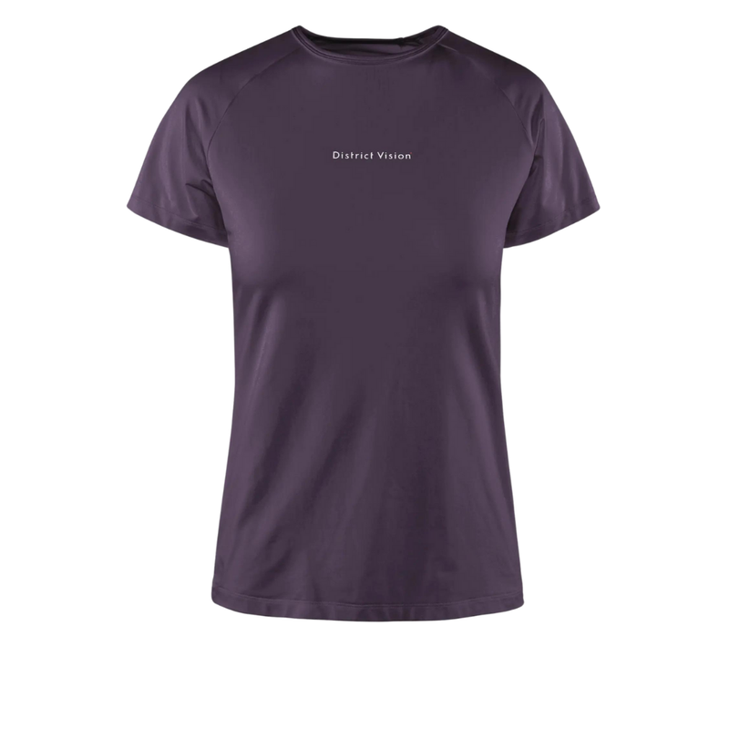 DistrictVision_Women'sLightweight_ShortSleeveFittedTee_Plum_Front