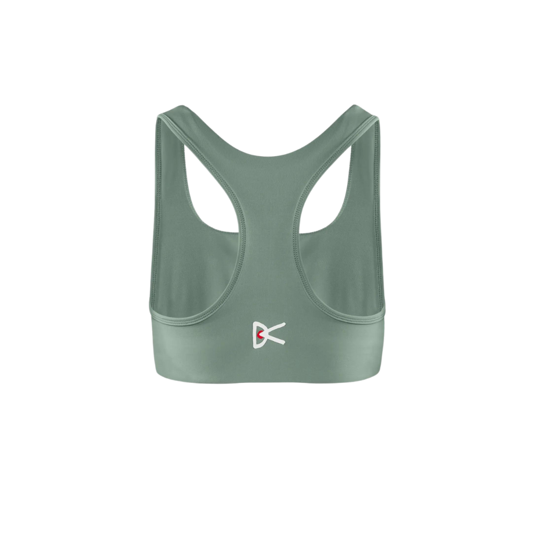 District Vision Twin Layer Medium Support Bra - Cool Sage – KitAthletic