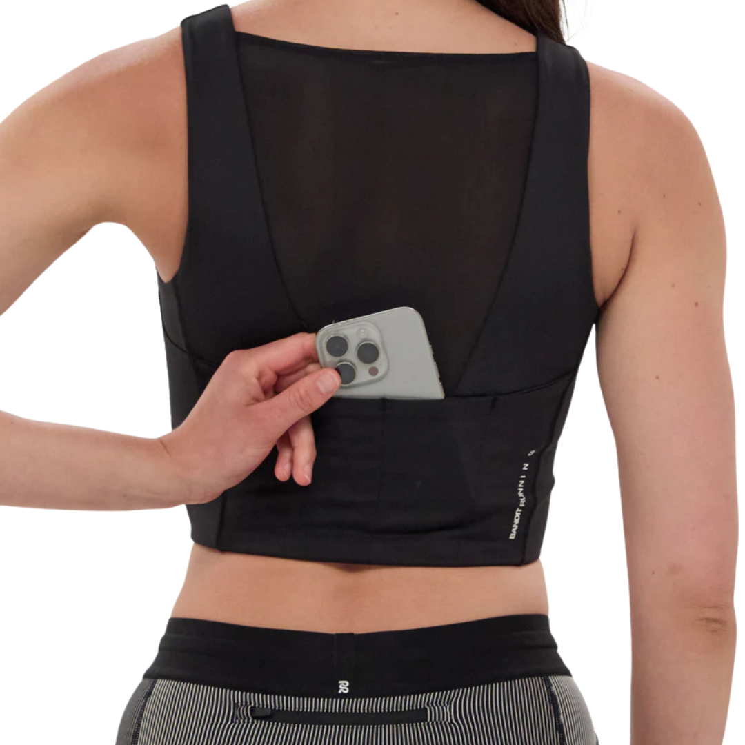 Bandit Running Stamina™ Vela Race Crop - Black