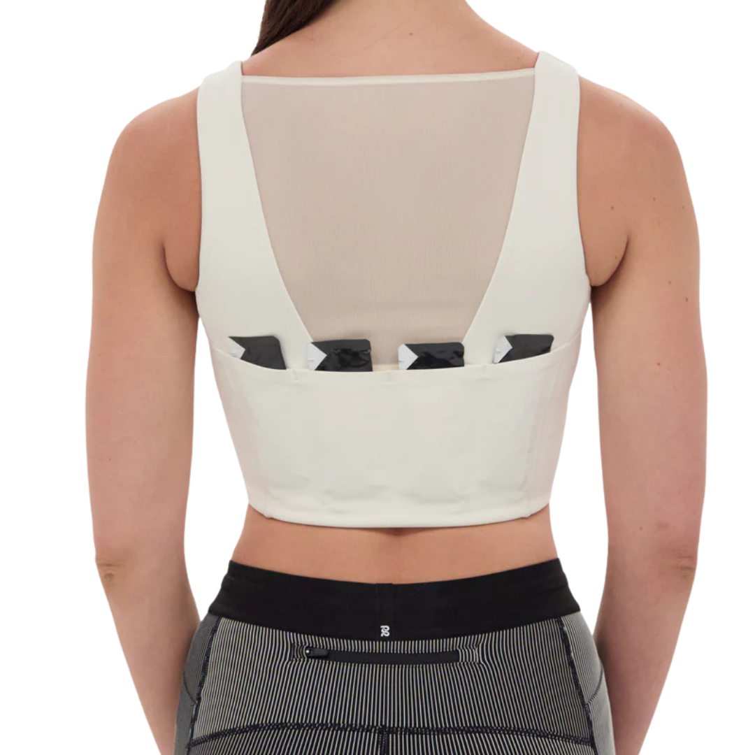 Bandit Running Stamina™ Vela Race Crop - Chalk