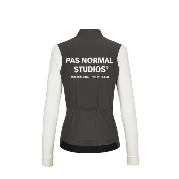Pas Normal Studios Women's Mechanism Long Sleeve Jersey - Off White Charcoal