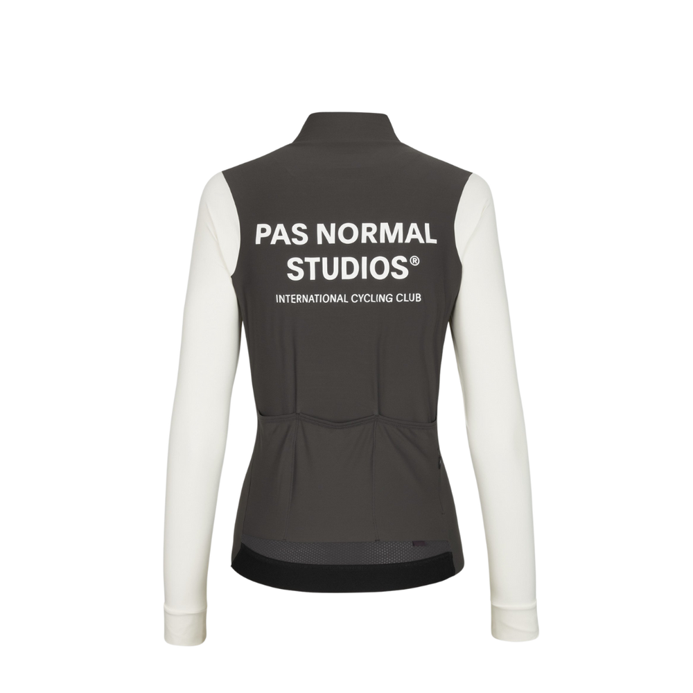Pas Normal Studios Women's Mechanism Long Sleeve Jersey - Off White Charcoal