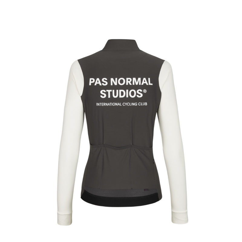 Pas Normal Studios Women's Mechanism Long Sleeve Jersey - Off White Charcoal
