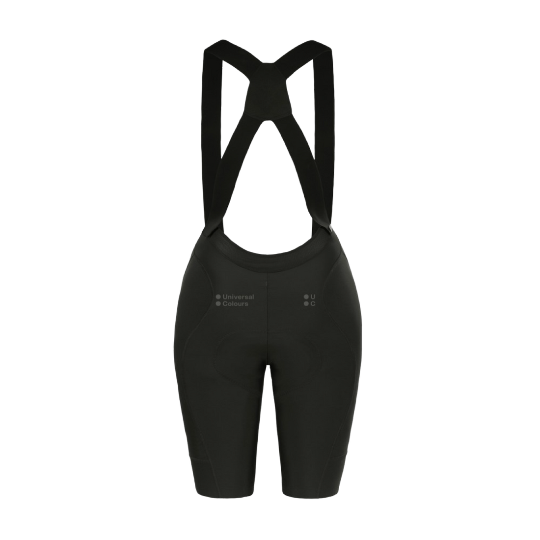 UniversalColours_MonoWomens_BibShort_Black_Back