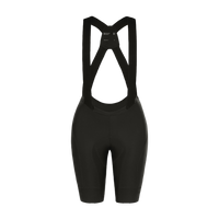 UniversalColours_MonoWomens_BibShort_Black_Front
