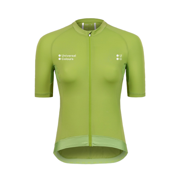 UniversalColours_MonoWomensShort_SleeveJersey_SpringGreen_Front