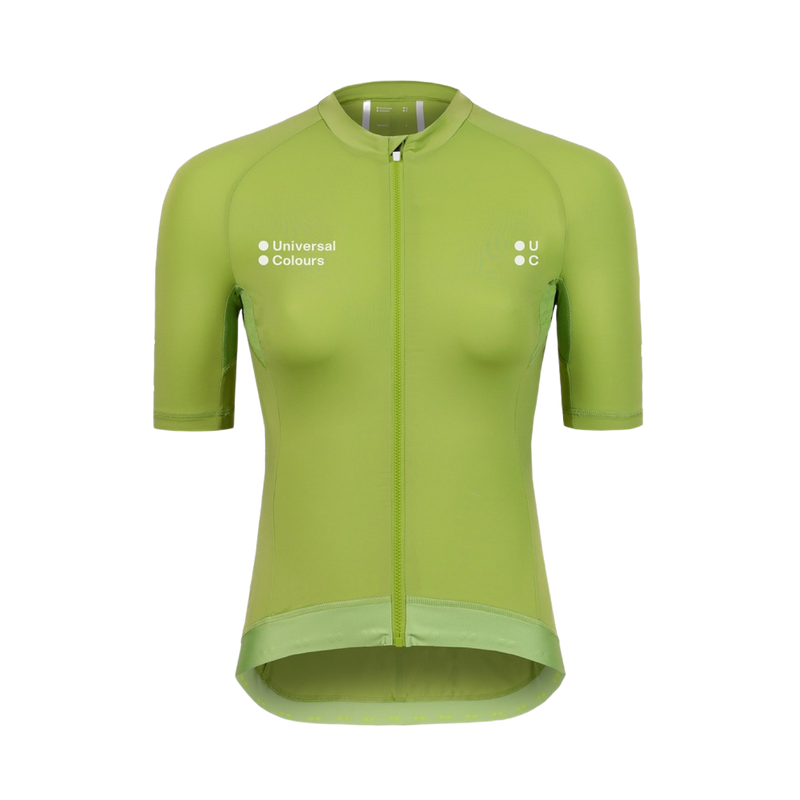 UniversalColours_MonoWomensShort_SleeveJersey_SpringGreen_Front