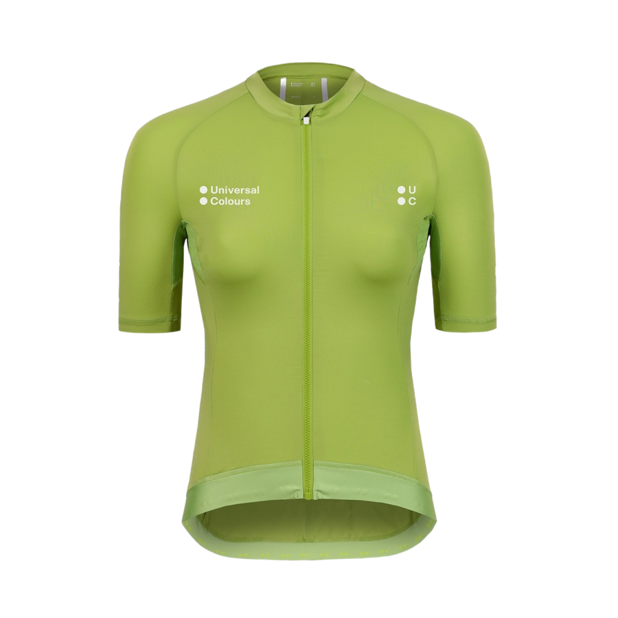UniversalColours_MonoWomensShort_SleeveJersey_SpringGreen_Front